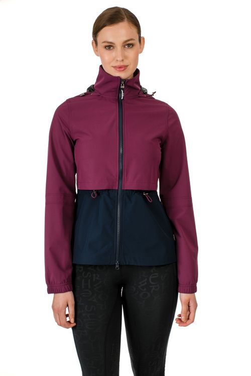 READY TO SHIP: Horseware Women's Carrie Riding Jacket - Large - Beetroot/Navy