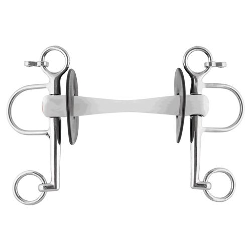 Nathe Flexible Mullen Mouth Long Cheek Pelham Bit 20mm