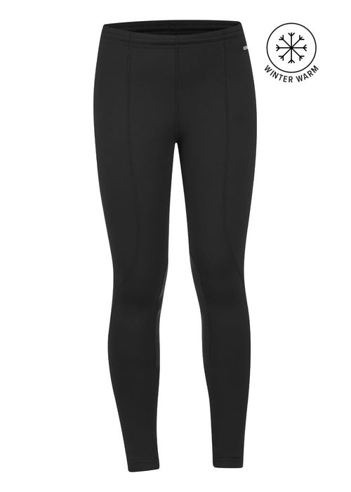 OVERSTOCK: Kerrits Kids' Fleece Lite II Knee Patch Tights - Large - Black Solid