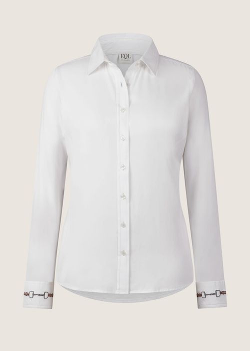 EQL Women's Bit N Bridle Button Up Shirt - White
