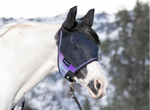 Kensington Uviator Catch Mask w/Ears and Forelock - Lavender Mint