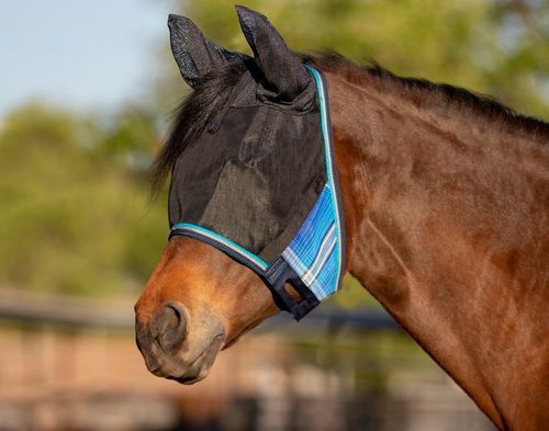 Kensington Uviator Catch Mask w/Ears and Forelock - Kentucky Blue