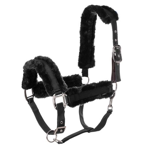 Equinavia Valkyrie Ultra Fleece Breakaway Halter - Black/Black