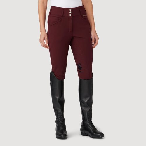 Romfh Women's Lexy 3-Button Full Grip Breeches - Dark Rust