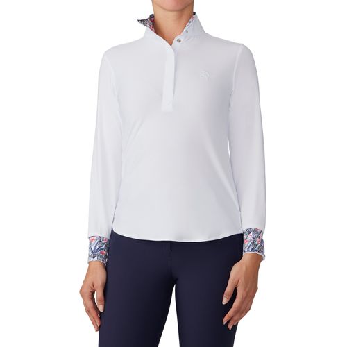 Ovation Women's Jorden Full Snap Show Shirt - White/Zebra