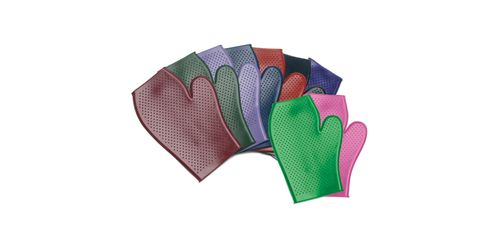 Equi-Essentials EcoPure Rubber Grooming Mitt - Ice Blue