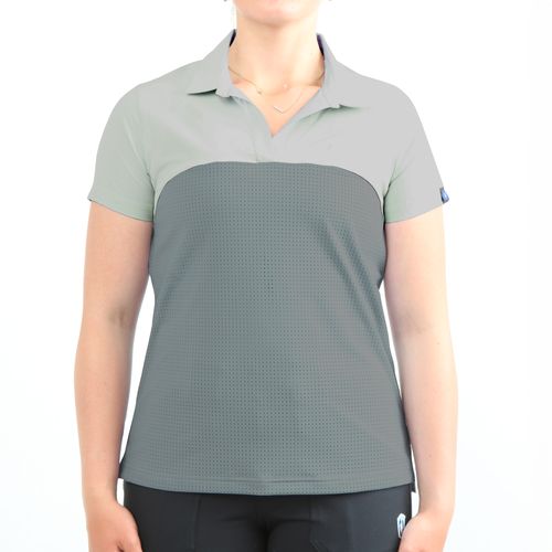 Irideon Women's IceMesh Polo Shirt - Moss/Mineral