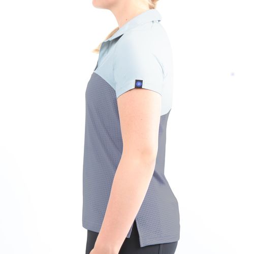 Irideon Women's IceMesh Polo Shirt - Blueberry/Blue Snow