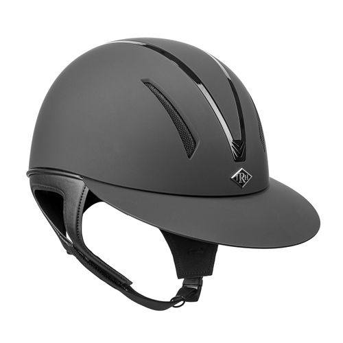 IRH F1 Wide Brim Helmet - Matte Black/Gloss Black