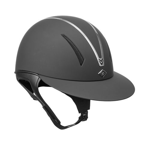 IRH F1 Wide Brim Helmet - Matte Black/Titanium