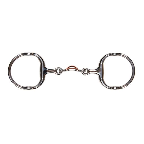 BARGAIN: Korsteel Stainless Steel Quarter Moon Jointed Gag - 5.25in