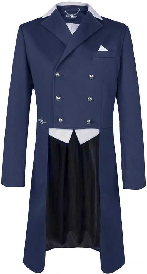 Fair Play Men's Patrik Shadbelly Show Coat - Navy/Beige