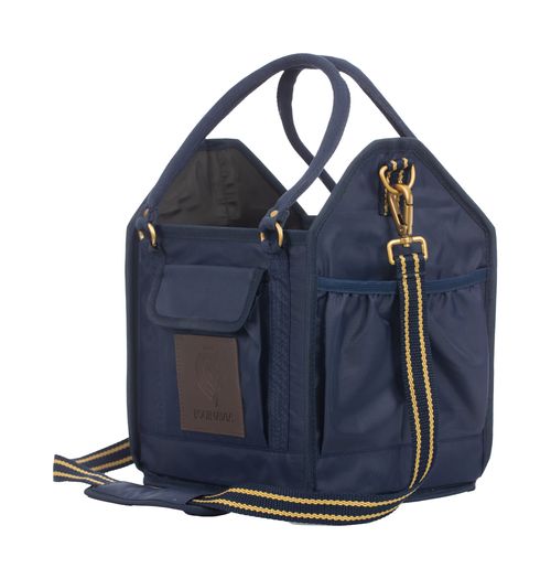 Equinavia Darby Small Collapsible Grooming Tote - Navy/Gold