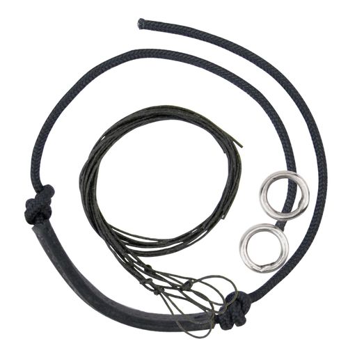 Myler Noseband Kit for Combination Bits - Black Leather