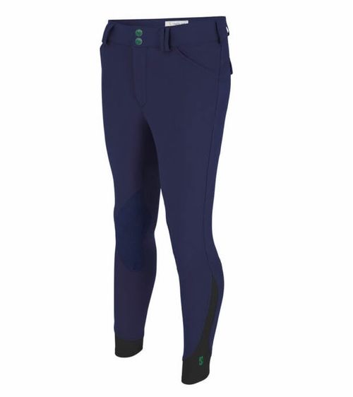 Tredstep Men's Verde Knee Patches Breeches - Navy