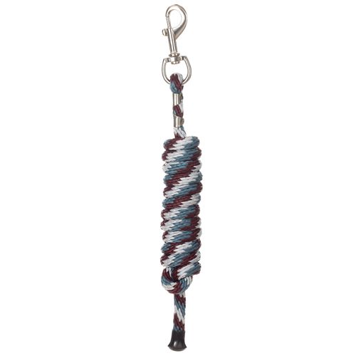 Equinavia Stella Poly Snap Lead Rope - Wine Red/Mirage Blue/Silver Sconce Gray