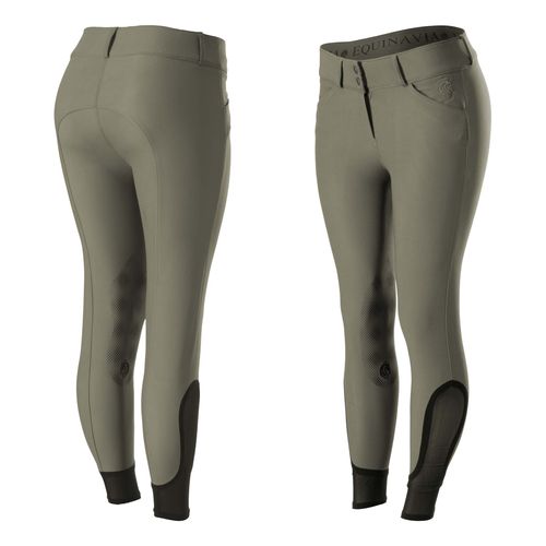 Equinavia Women's Maud Knee Patch Breeches - Sage Olive