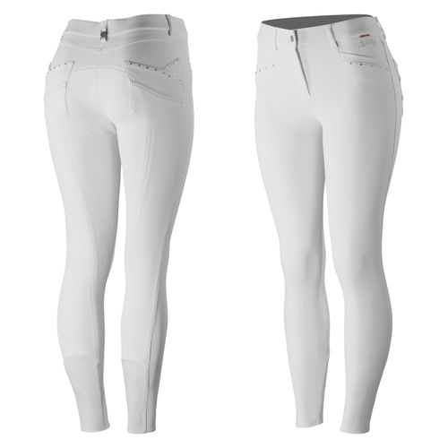B Vertigo Women's Olivia Full Seat Breeches - Bright White