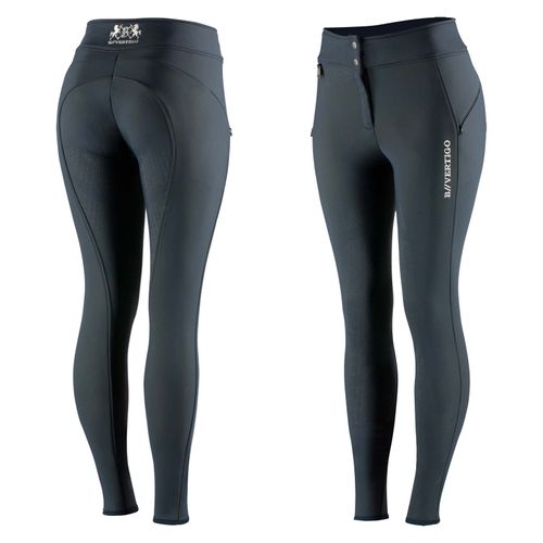 B Vertigo Women's Justine Thermo Silicone Full Seat Breeches - Dark Navy