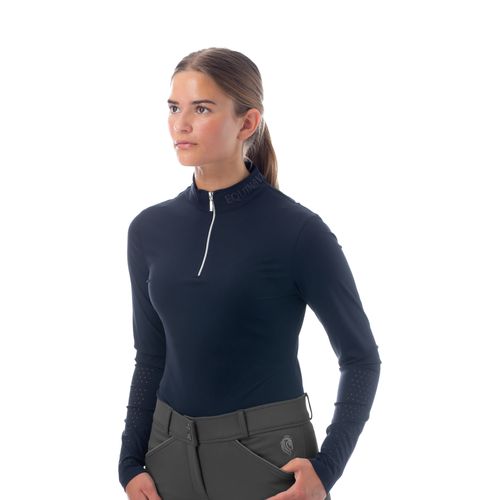 Equinavia Women's Alexandra Ribbed Training Shirt - Navy