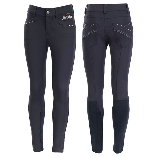 B Vertigo Kids' Olivia Full Seat Breeches - Dark Navy