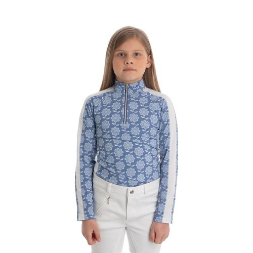 Equinavia Kids' Alma NordicAir Long Sleeve Sun Shirt - Dusty Blue