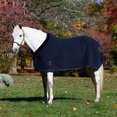 Equinavia Koselig Fleece Cooler - Navy/Brown