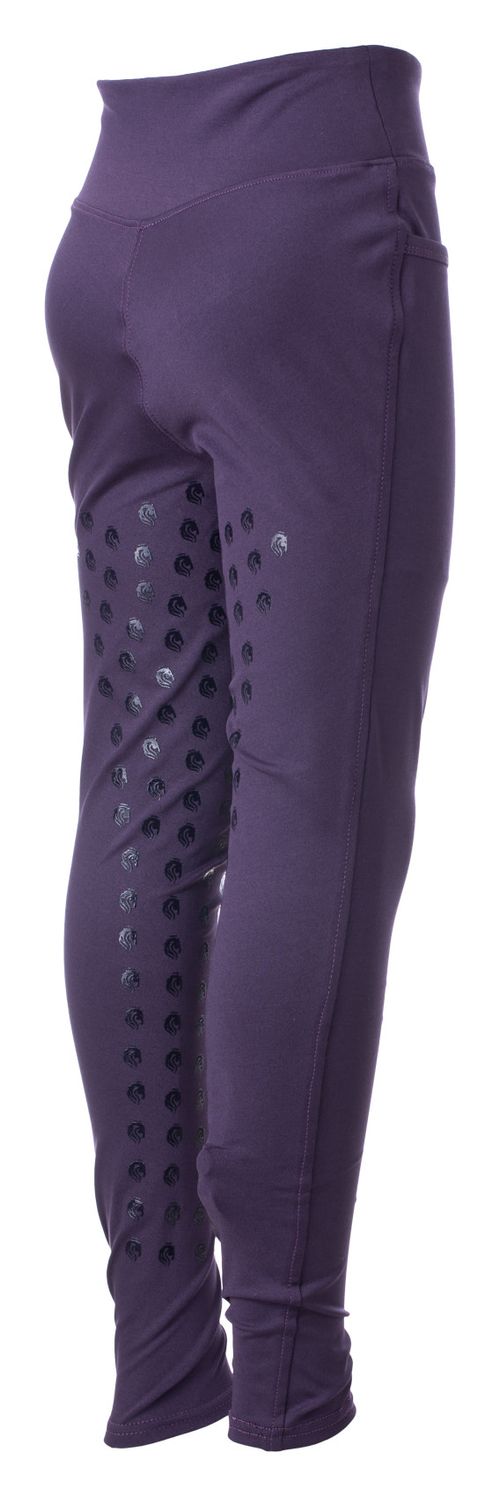 Equinavia Kids' Ronja Full Grip Tights - Eggplant Purple