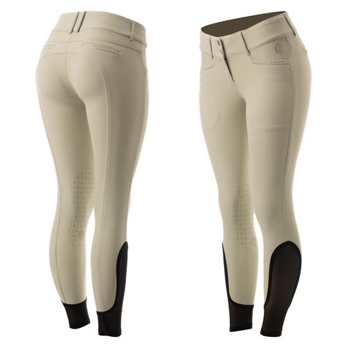 Equinavia Women's Victoria Silicone Knee Patch Breeches - Tan