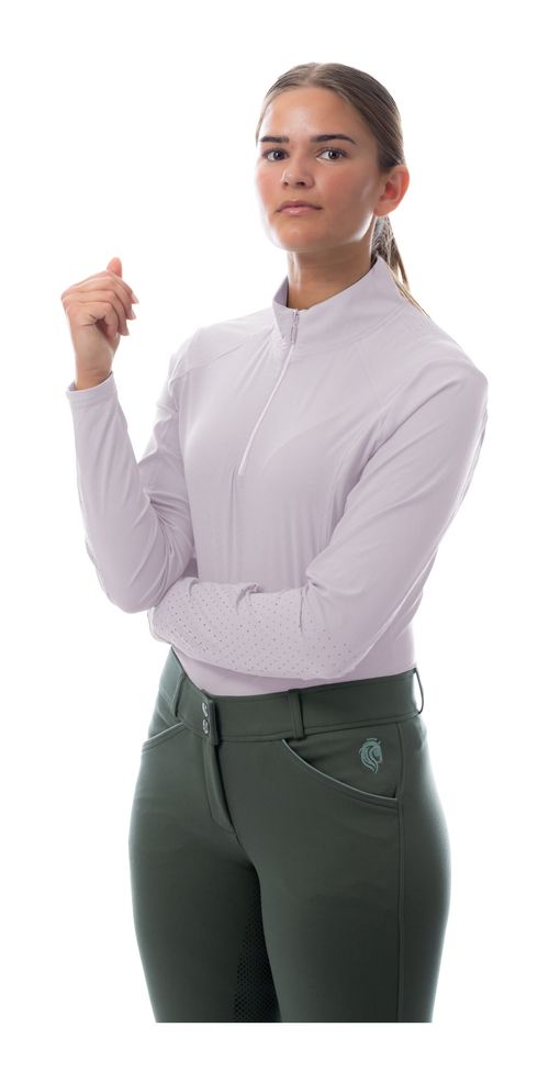 Equinavia Women's Alexandra Ribbed Training Shirt - Light Lilac