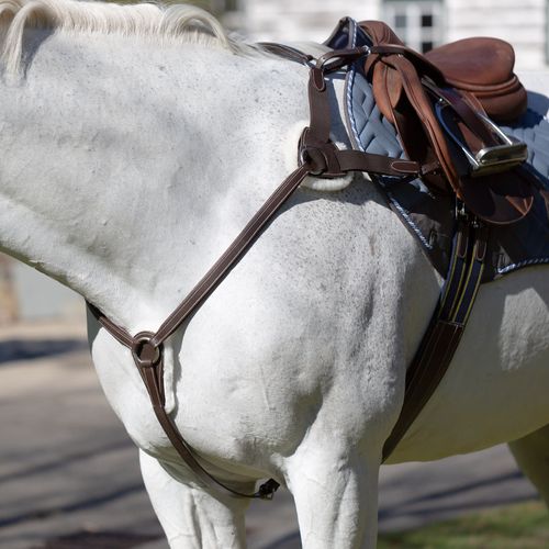 Equinavia Saga 5 point Breastplate - Chocolate Brown