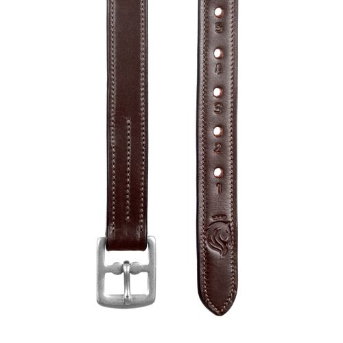 Equinavia Saga Non Stretch Stirrup Leathers - Chocolate Brown