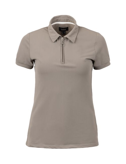 Horze Women's Willow Stretch Polo Shirt - Fallen Rock