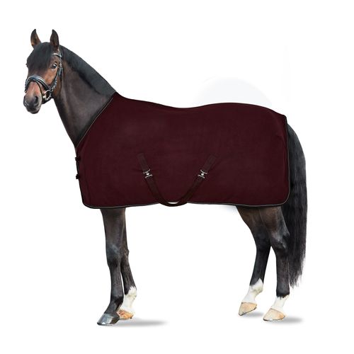 Horze Kiel Fleece Blanket - Dark Red