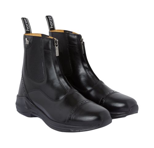 Horze Women's Wicklow Front Zip Paddock Boots - Black