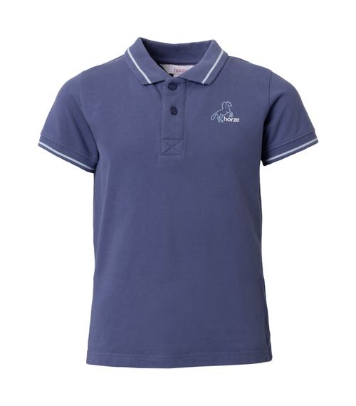 Horze Kids' Sohra Polo Shirt - Velvet Morning