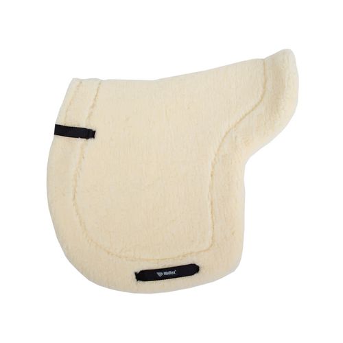 Back on Track Teddy Saddle Pad - White