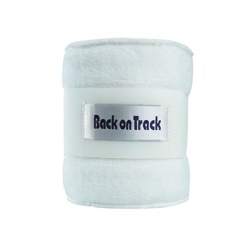 Back on Track Fleece Polo Leg Wraps - White