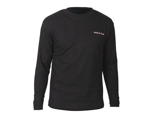 Back on Track Therapeutic Long Sleeve Ribbed Shirt - Black
