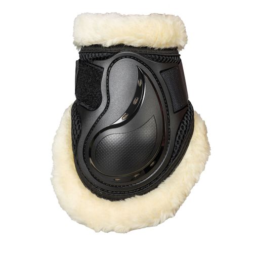 Back on Track Airflow Light Fetlock Boot w/Faux Fur - Black