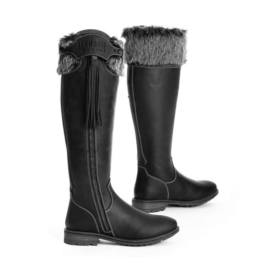 READY TO SHIP: Tredstep Women's Shannon Fur H2O Country Boot - 40 Regular Regular - Black