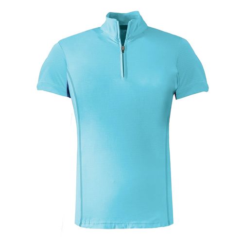 Ovation Kids' Altitude Short Sleeve Sun Shirt - Aqua/Navy