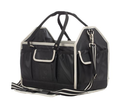 Equinavia Darby Large Collapsible Grooming Tote - Black/Silver