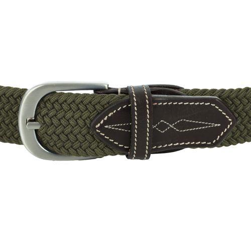 Equinavia Women's Elsa Woven Stretch Belt - Olive Green