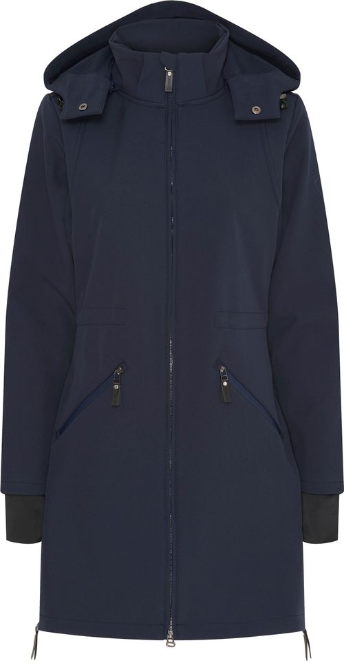 Catago Women's Abby Long Soft Shell Jacket - Navy