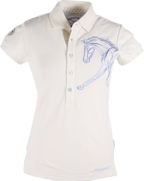 Horseware Women's Flamboro Polo - Cream/Lavender