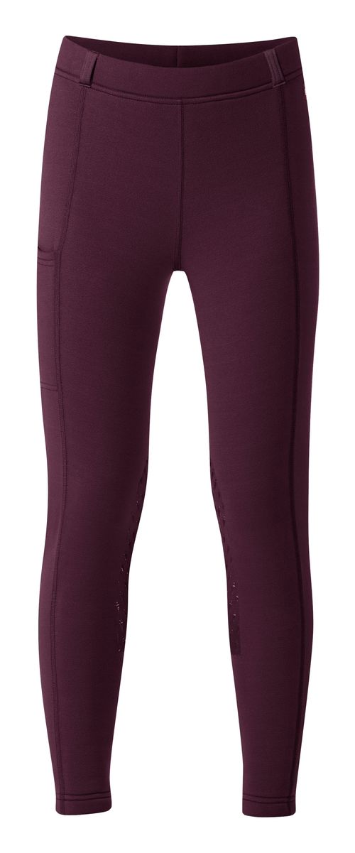 Kerrits Kids' Power Stretch Knee Patch Pocket Tights - Vineyard