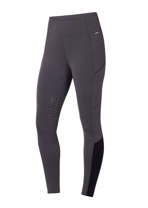 Kerrits Women's Thermo Tech 2.0 Extended Grip Tights - Cinder/Black