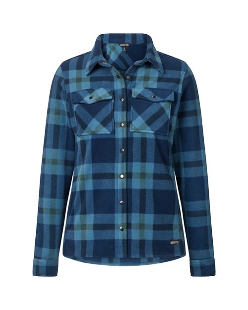 Kerrits Women's Alpine Fleece Barn Shirt - Night Sky/Fir Plaid