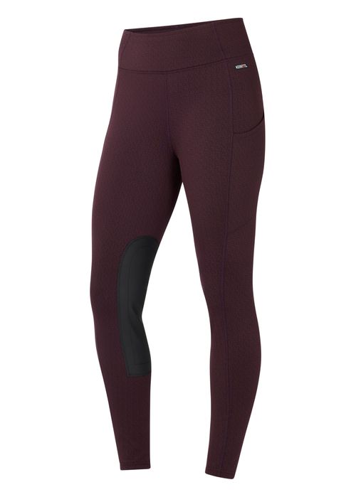 Kerrits Women's Fleece Lite II Knee Patch Tights - Vineyard